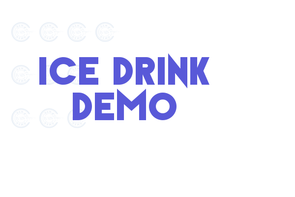 Ice Drink Demo font