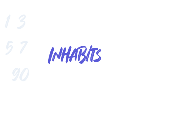 Inhabits