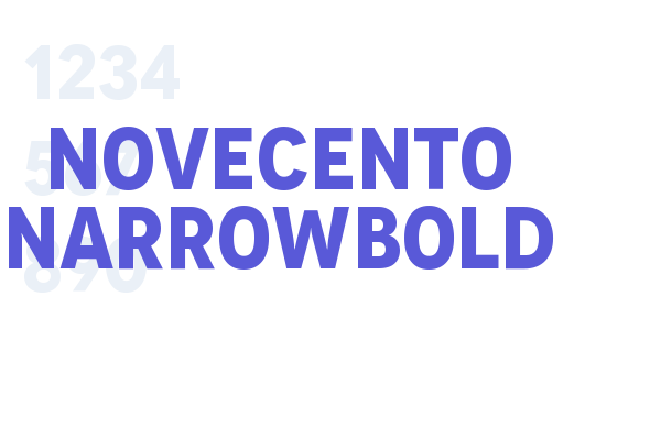 Novecento NarrowBold