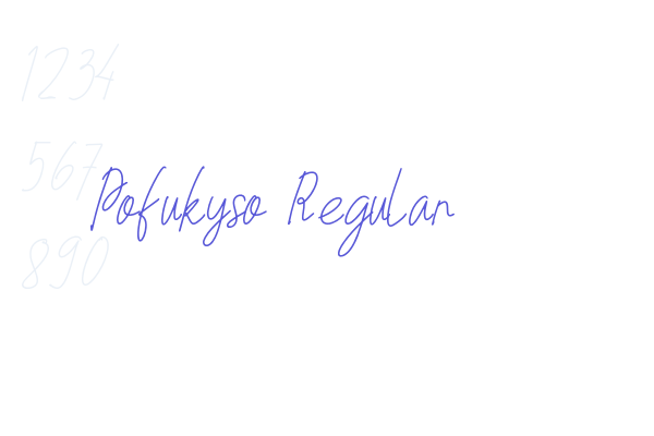 Pofukyso Regular