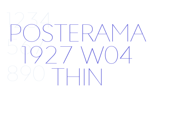 Posterama 1927 W04 Thin