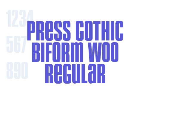 Press Gothic Biform W00 Regular