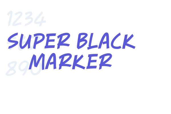 Super Black Marker