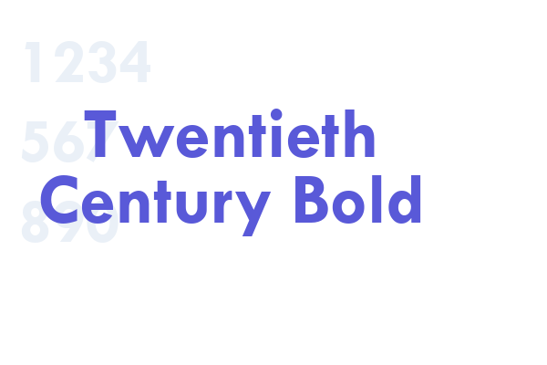 Twentieth Century Bold