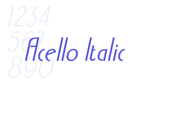 Acello Italic