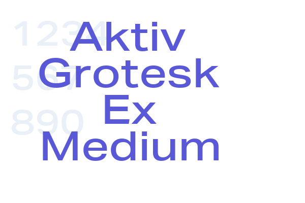 Aktiv Grotesk Ex Medium