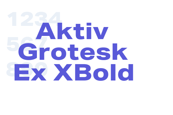 Aktiv Grotesk Ex XBold