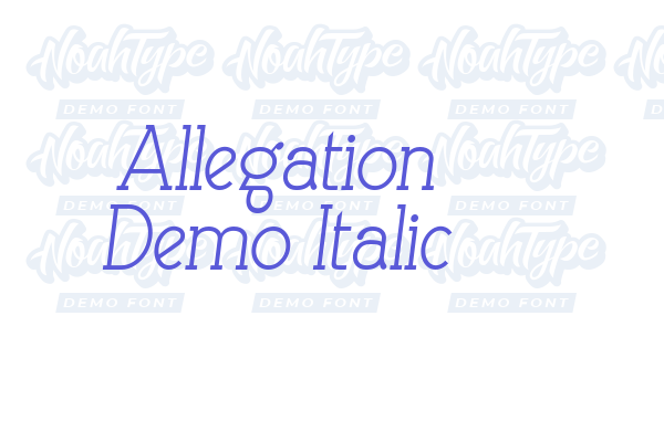 Allegation Demo Italic