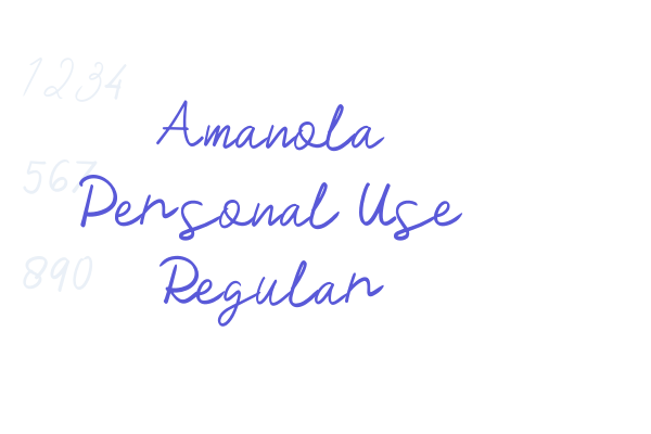 Amanola Personal Use Regular