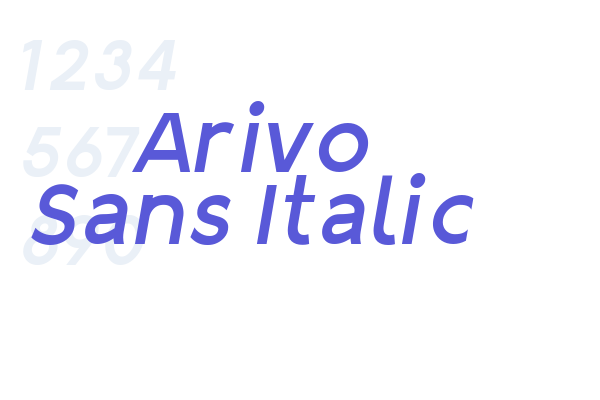 Arivo Sans Italic