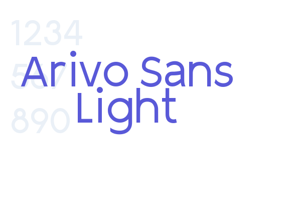 Arivo Sans Light