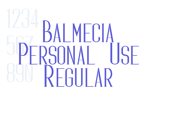 Balmecia Personal Use Regular