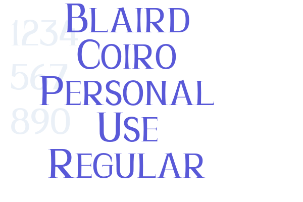 Blaird Coiro Personal Use Regular