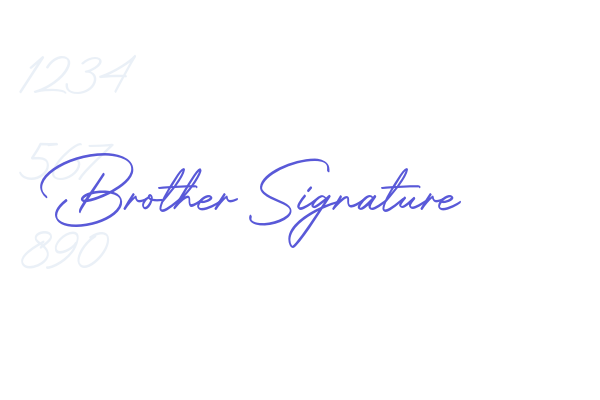 Brother Signature