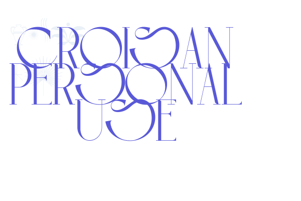 CROISAN Personal Use