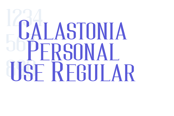 Calastonia Personal Use Regular