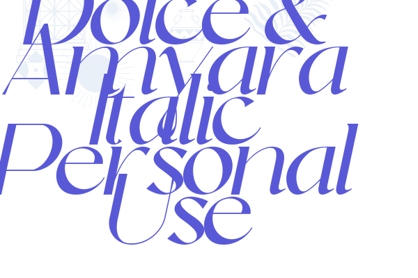 Dolce & Amyara Italic Personal Use