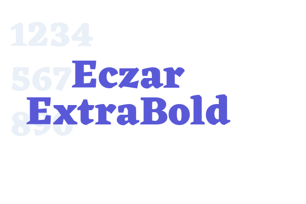 Eczar ExtraBold