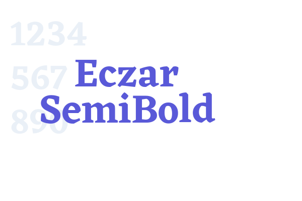 Eczar SemiBold