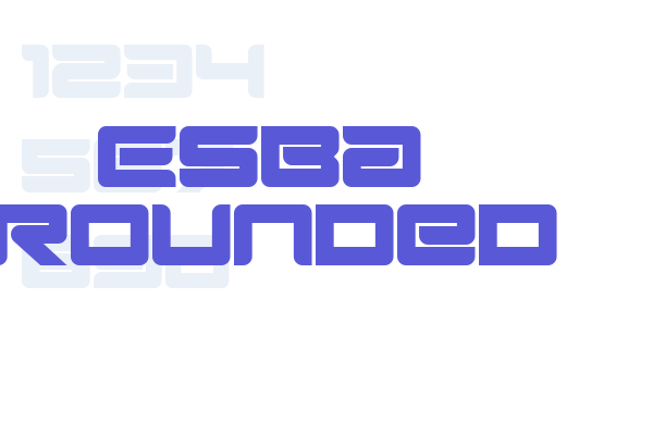 Esba Rounded font