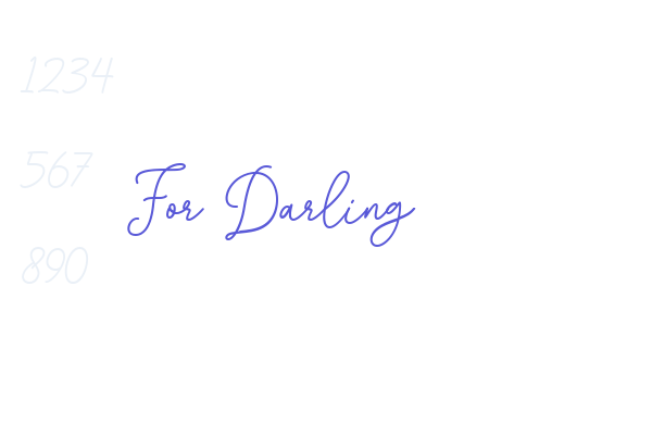 For Darling