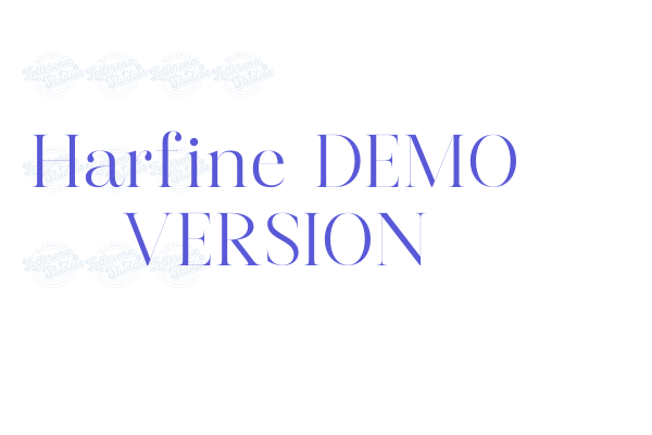 Harfine DEMO VERSION