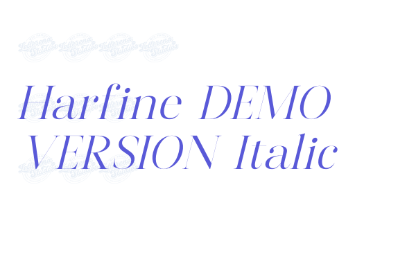 Harfine DEMO VERSION Italic