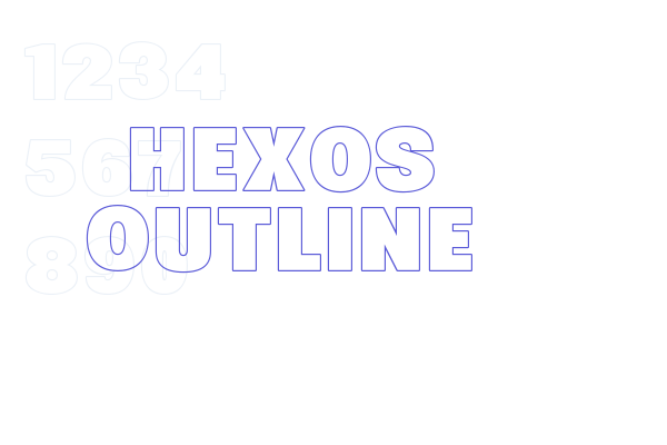 Hexos Outline font