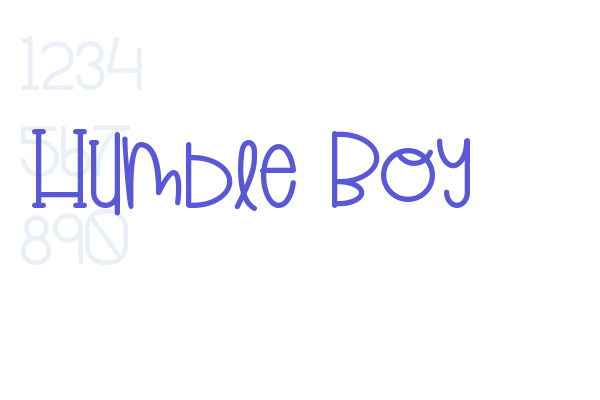 Humble Boy font