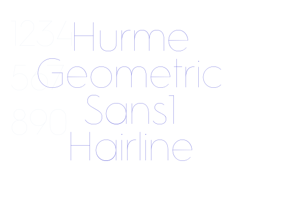 Hurme Geometric Sans1 Hairline