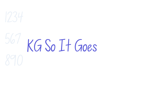 KG So It Goes