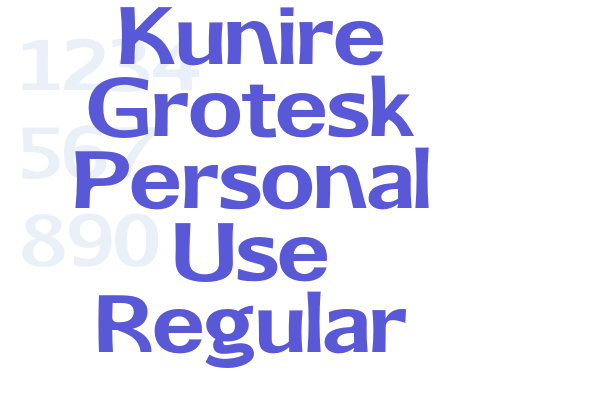 Kunire Grotesk Personal Use Regular