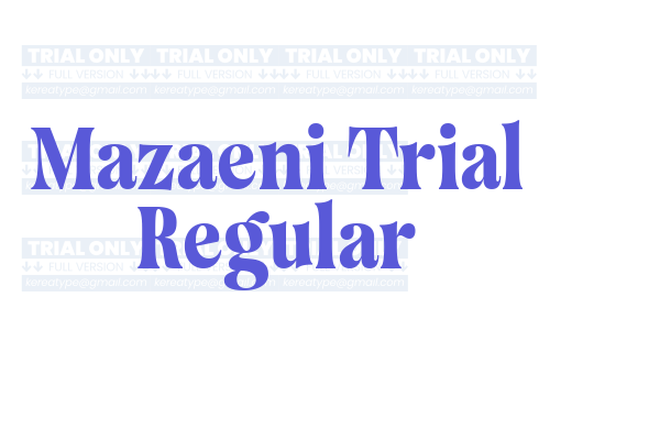 Mazaeni Trial Regular