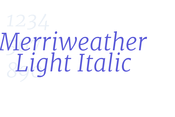 Merriweather Light Italic