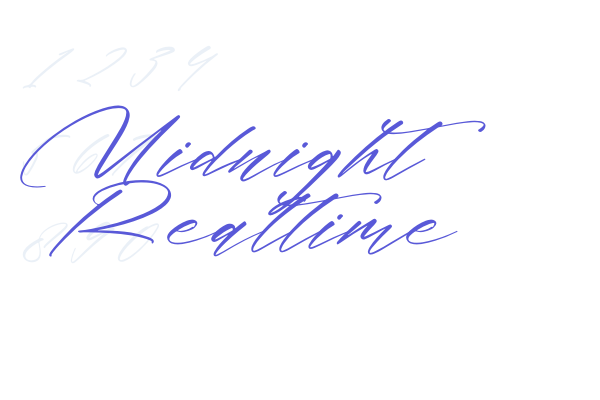 Midnight Realtime font