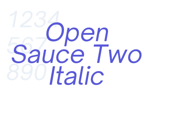 Open Sauce Two Italic