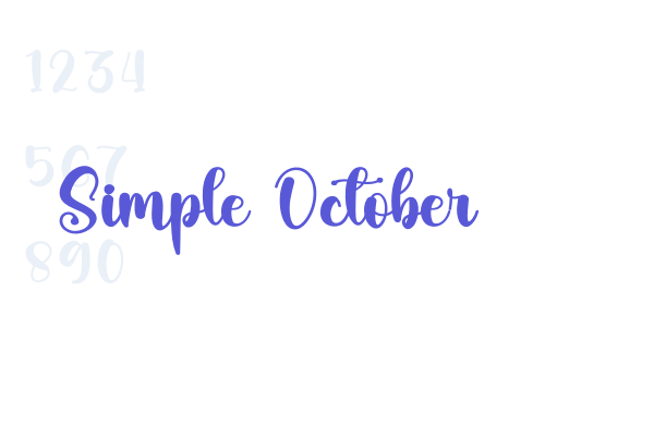 Simple October