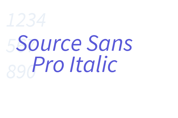 Source Sans Pro Italic