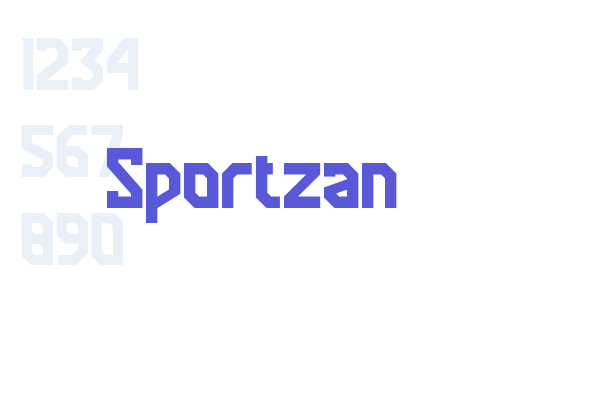 Sportzan font