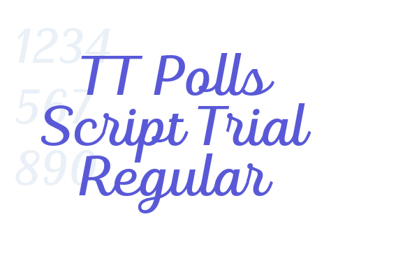 TT Polls Script Trial Regular - Font Free Download