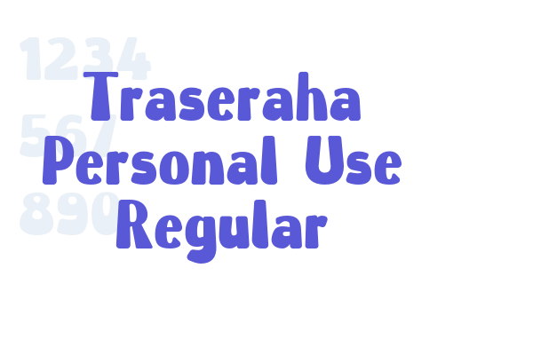 Traseraha font