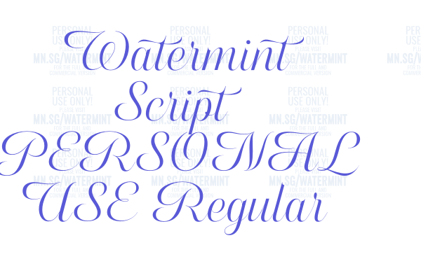 Watermint Script PERSONAL USE Regular