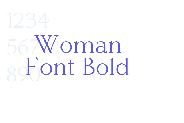 Woman Font Bold