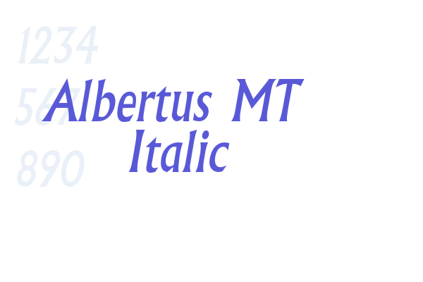 Albertus MT Italic