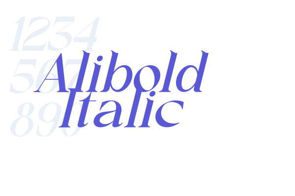 Alibold Italic