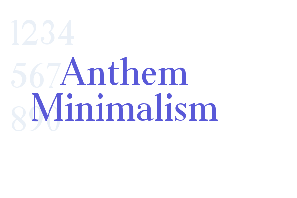 Anthem Minimalism