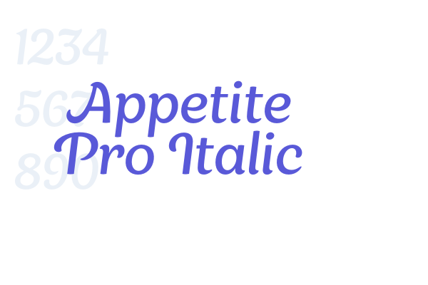 Appetite Pro Italic