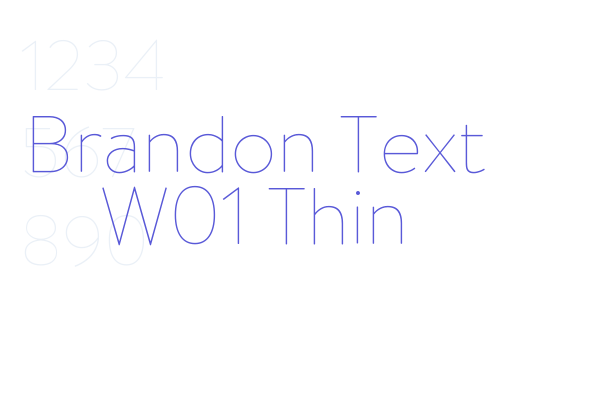 Brandon Text W01 Thin