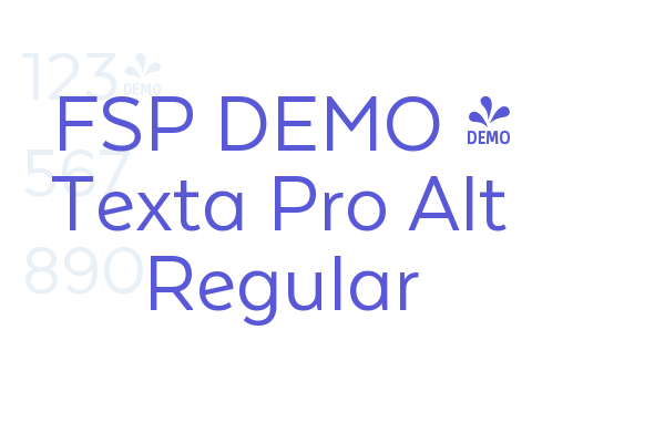 FSP DEMO – Texta Pro Alt Regular