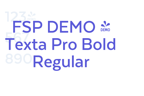 FSP DEMO – Texta Pro Bold Regular